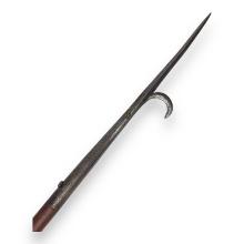 English Renaissance Spear with Dismounting Hook a Militia Version of the Italian Roncone Circa 1600