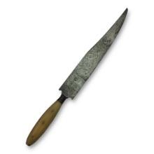 Early American Guardless Bowie Knife - Maker Marked