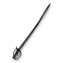 U.S. Revolutionary War Heavy Cavalry Sabre - Quill Tip, Bone & Brass Hilt, Museum Provenance