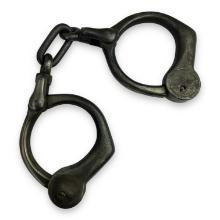 Antique Late 1800's American handcuffs - Tower Bean's Pattern
