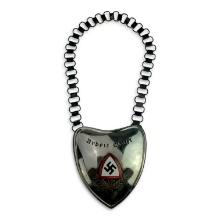 German WW2 RAD Officer's Gorget with Chain - "Arbeit Adelt"Â� (Work Ennobles)
