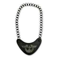 German WW2 Wehrmacht Police Gorget with Chain - Marked "L"Â�