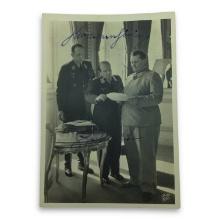 German WW2 Signed Photo â€“ Reichsmarschall GÃ¶ring & Generaloberst Ernst Udet, Dated â€œ14.8.1940â€