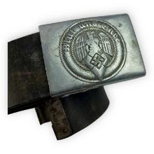 German WW2 Hitler Youth Belt and Buckle - RZM Stamped