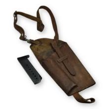 German WW2 Paratrooper Shoulder Holster for P.38 - with Magazine (Vet Bringback)