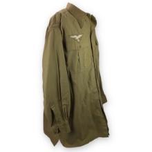 German WW2 Luftwaffe Tropical â€˜Afrikakorpsâ€™ Field Shirt â€“ Pilot/Paratrooper Named & 1941-Dated