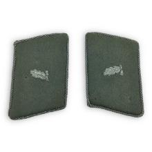 German WW2 Forstwartanwärter (Forest Ranger Candidate) Collar Tabs – Matched Pair, 1941–1942