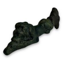 Unique Bronze Age Iron Sword Hilt – “Sleeping Lion” Design – Blade Lost to Time
