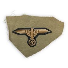 German WW2 Rare Waffen-SS Afrika Korps Tropical Sleeve Eagle – Uniform Removed