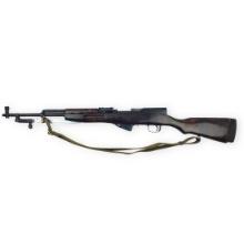 1954 Izhevsk Russian SKS Rifle with Fold-Out Bayonet & Marked Stock