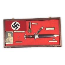 German WW2 Exceptional Full Ground Röhm Display with more Wartime SA Artifacts