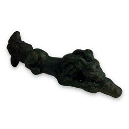 Unique Bronze Age Iron Sword Hilt –  “Sleeping Lion” Design – Blade Lost to Time