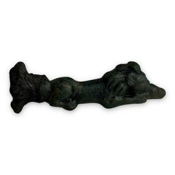 Unique Bronze Age Iron Sword Hilt –  “Sleeping Lion” Design – Blade Lost to Time