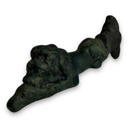 Unique Bronze Age Iron Sword Hilt –  “Sleeping Lion” Design – Blade Lost to Time