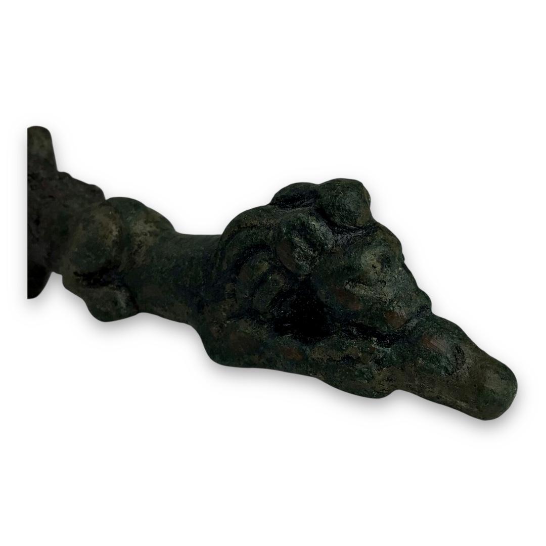 Unique Bronze Age Iron Sword Hilt –  “Sleeping Lion” Design – Blade Lost to Time