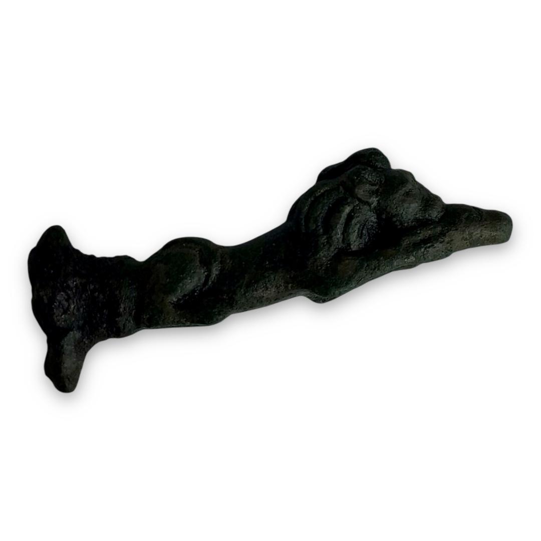 Unique Bronze Age Iron Sword Hilt –  “Sleeping Lion” Design – Blade Lost to Time
