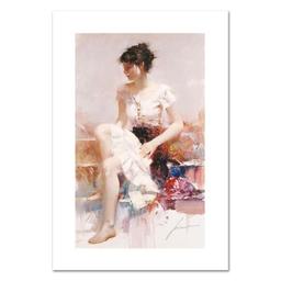 Pino (1939-2010), "White Lace" Limited Edition on Canvas, Numbered and Hand Signed with Certificate