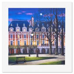 Liudmila Kondakova, "Place des Vosges" Limited Edition Lithograph, Numbered and Hand Signed with ...