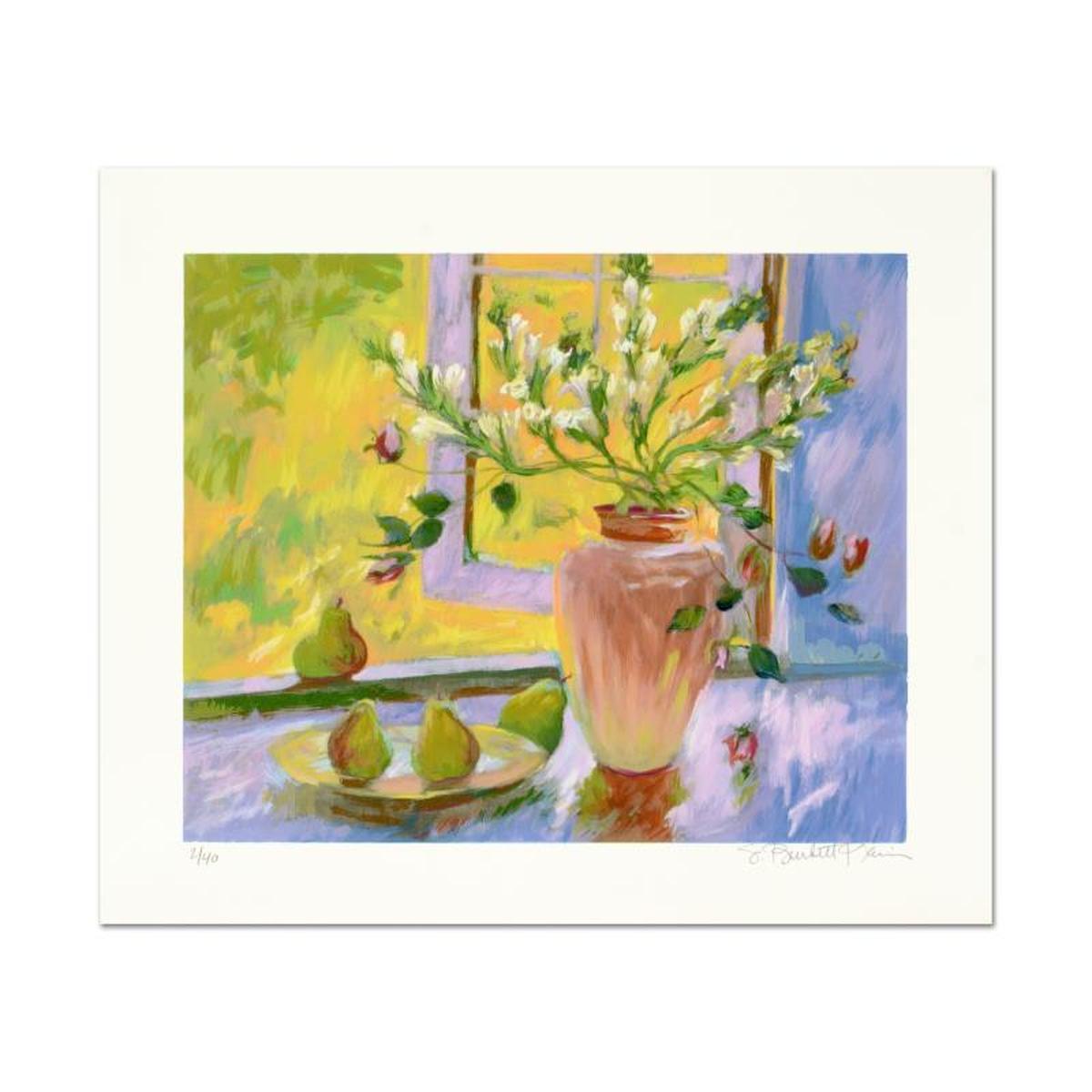 S. Burkett Kaiser, "Still Life with Pears" Limited Edition, Numbered and Hand Signed with Letter of
