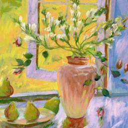 S. Burkett Kaiser, "Still Life with Pears" Limited Edition, Numbered and Hand Signed with Letter of
