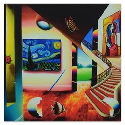 Ferjo, "Starry Nights Glow" Limited Edition on Gallery Wrapped Canvas, Numbered and Signed with L...