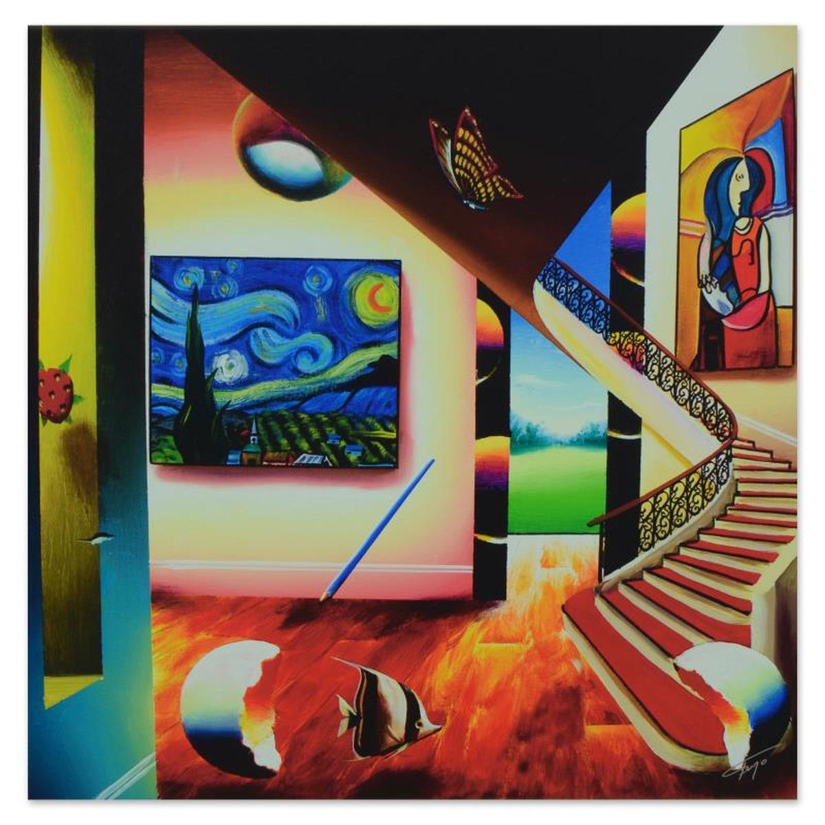 Ferjo, "Starry Nights Glow" Limited Edition on Gallery Wrapped Canvas, Numbered and Signed with L...