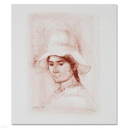 Magda Limited Edition Lithograph by Edna Hibel (1917-2014), Numbered and Hand Signed with Certifi...