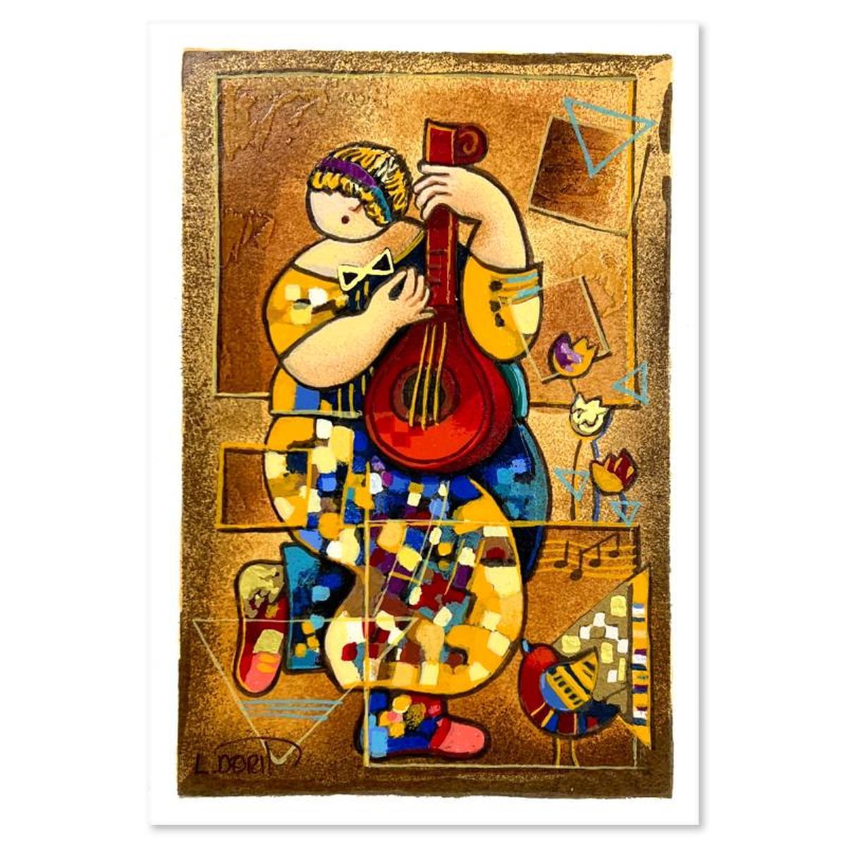 Dorit Levi, "Banjo Song" Limited Edition Serigraph, Numbered and Hand Signed with Letter of Authe...
