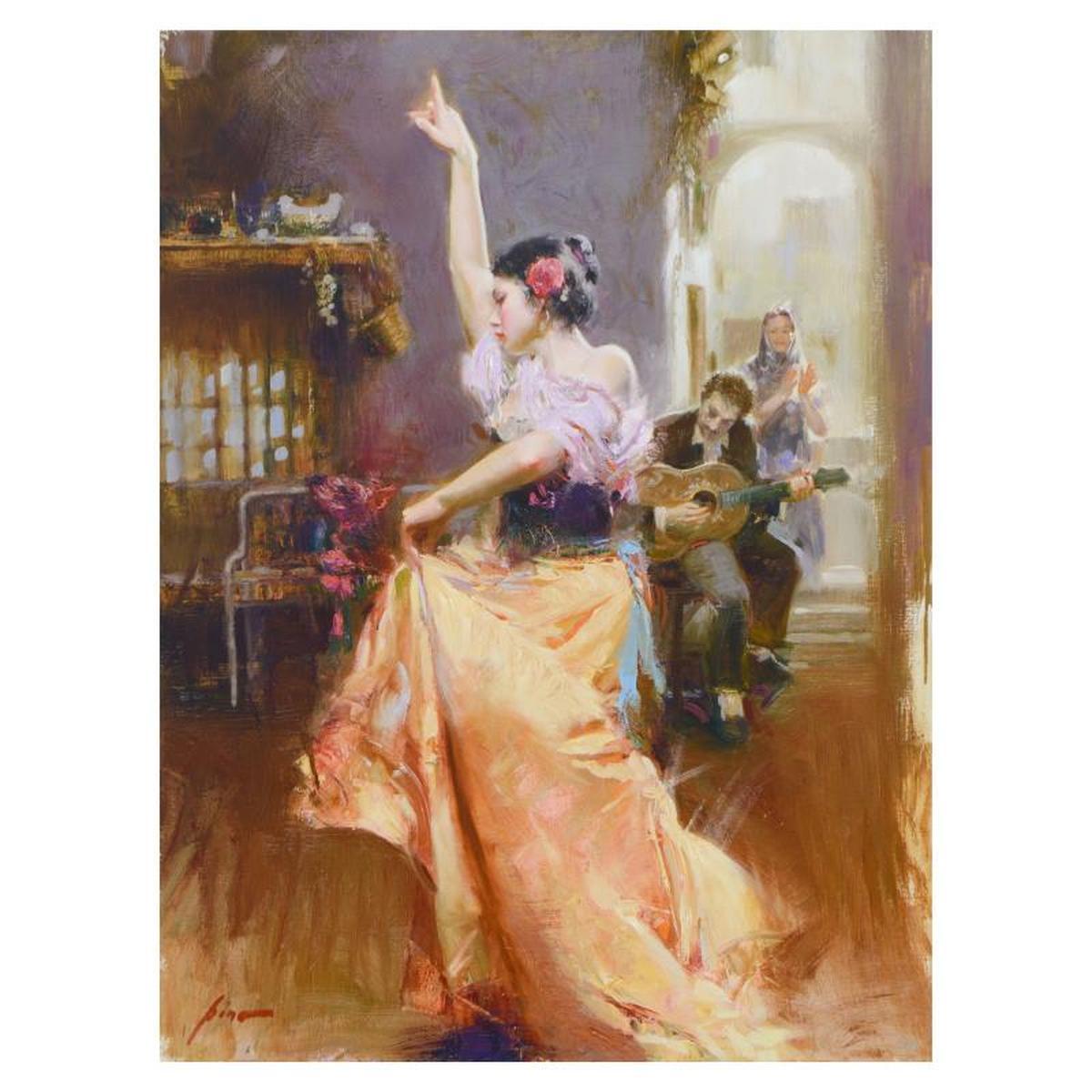 Pino (1939-2010), "Isabella" Limited Edition Hand Embellished Giclee on Canvas. Numbered and Hand...