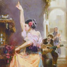 Pino (1939-2010), "Isabella" Limited Edition Hand Embellished Giclee on Canvas. Numbered and Hand...