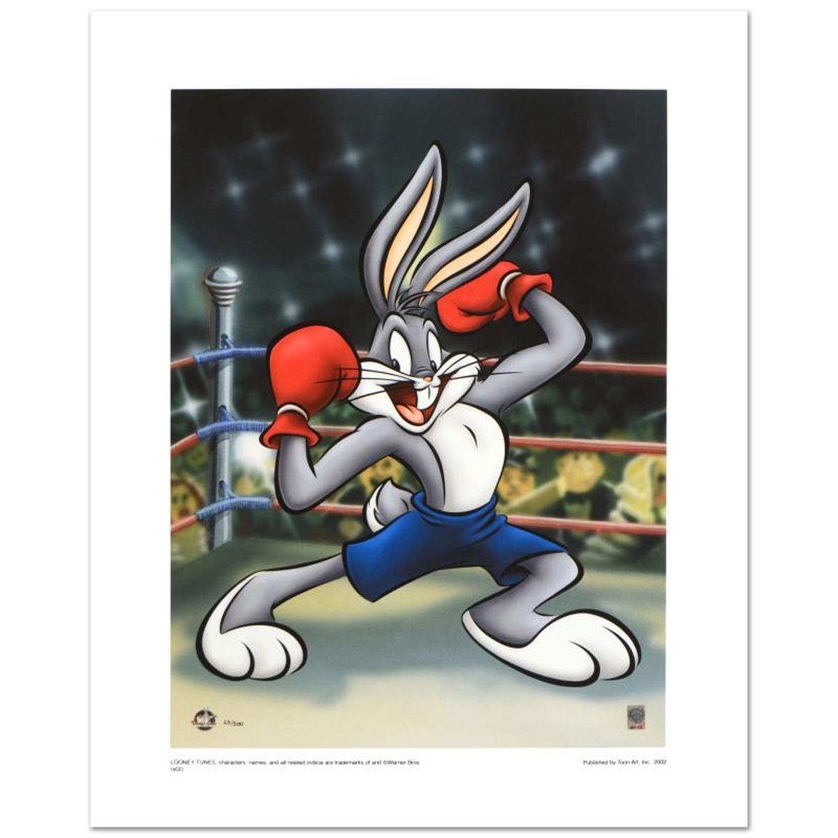 Boxer Bugs Limited Edition Giclee from Warner Bros., Numbered with Hologram Seal and Certificate of