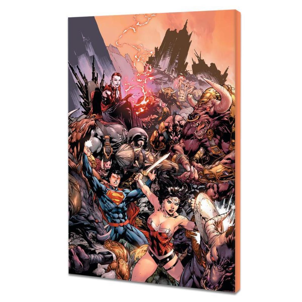 DC Comics, "Superman/ Wonder Woman #17" Numbered Limited Edition Giclee on Canvas by Ed Bened wit...