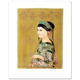 Hill Tribe Maiden Limited Edition Lithograph by Edna Hibel (1917-2014), Numbered and Hand Signed ...