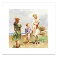 Pino (1939-2010), "Seaside Retreat" Limited Edition on Canvas, Numbered and Hand Signed with Cert...