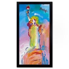 Peter Max, "Statue of Liberty 2000" Framed Hand Signed Offset Lithograph with Letter of Authentic...