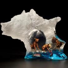 Kitty Cantrell, "Mother's Pride" AP Limited Edition Mixed Media Lucite Sculpture with COA.