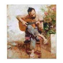 Pino (1939-2010), "The Gypsy" Hand Embellished Limited Edition on Canvas, Numbered and Hand Signe...