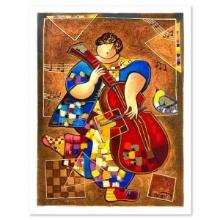 Dorit Levi, "Joyful Evening" Limited Edition Serigraph, Hand Signed and Numbered with Letter of A...