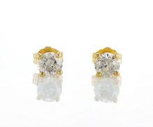 14kt Yellow Gold 1.02ctw Diamond Earrings