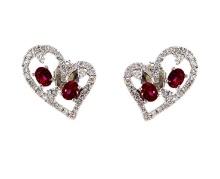 14kt White Gold 0.76ctw Diamond Earrings