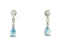 14kt White Gold 2.65ctw Diamond Earrings