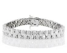 14kt White Gold 23.71ctw Diamond Bracelet