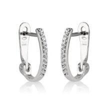 14kt White Gold 0.13ctw Diamond Earrings