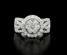 10kt White Gold 1.98ctw Diamond Ring