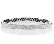 18kt Rose Gold 2.3ctw Diamond Bangle