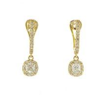 14kt Yellow Gold 1.34ctw Diamond Earrings