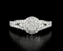 14kt White Gold 0.91ctw Diamond Ring