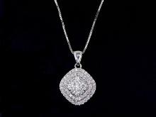 14kt White Gold 0.68ctw Diamond Pendant