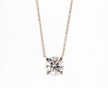 14kt Rose Gold 2.01ctw Diamond Pendant