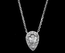 14kt White Gold 0.45ctw Diamond Pendant